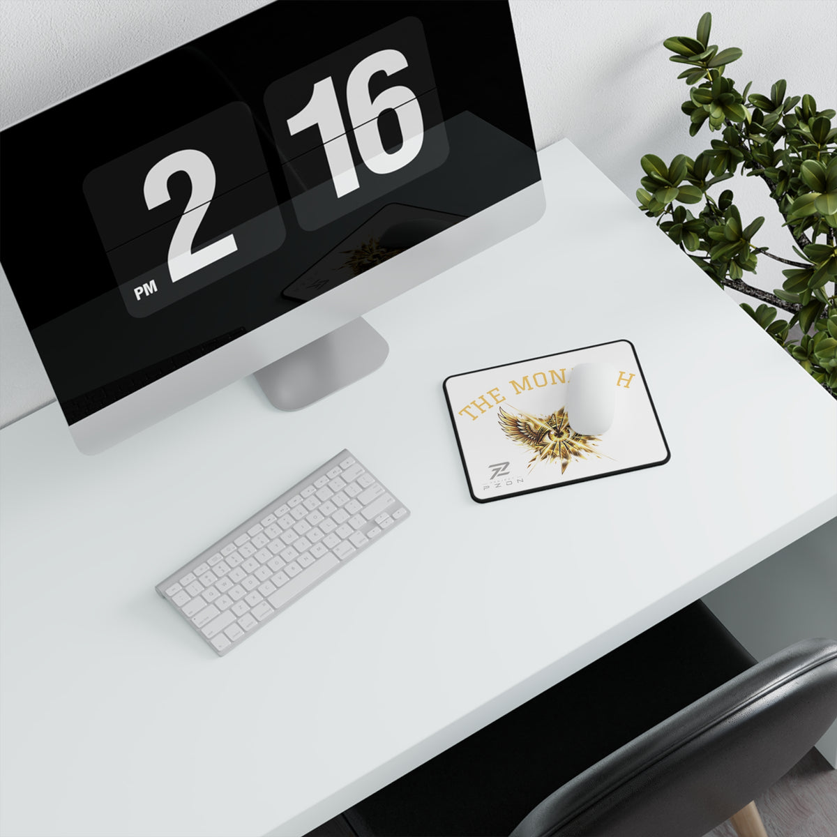 The Monarch Gold Emblem Gaming Mouse Pad — Non-Slip Desk Mat