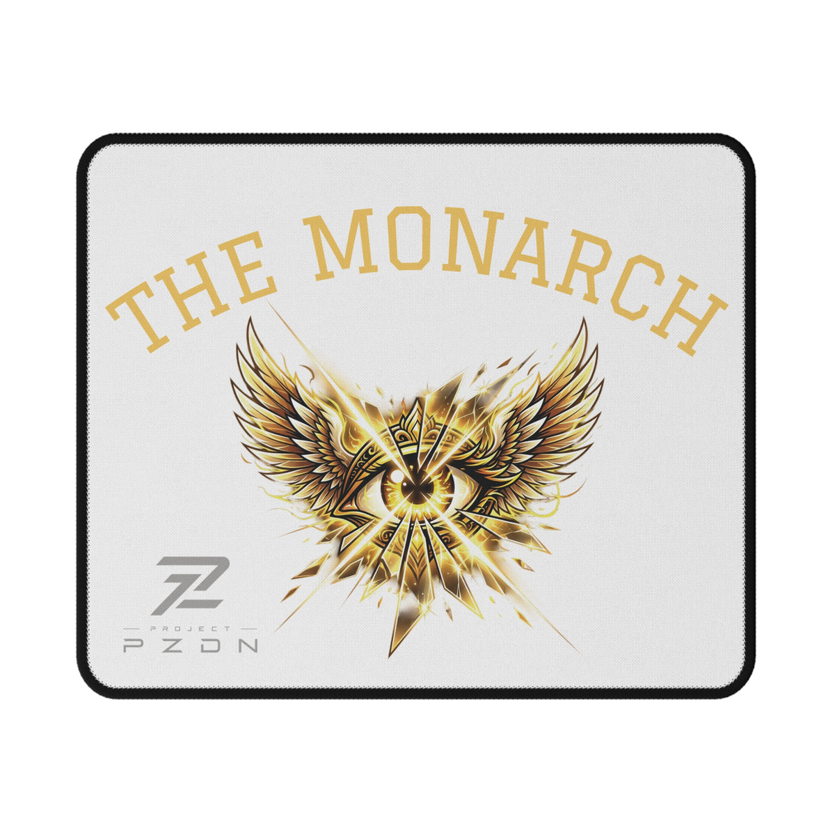 The Monarch Gold Emblem Gaming Mouse Pad — Non-Slip Desk Mat
